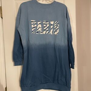 Eleven Paris Blue Cotton Sweatshirt